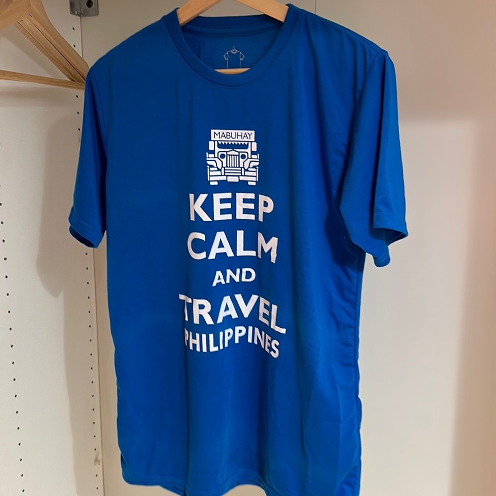 KEEP CALM AND TRAVEL PHILIPPINES SHIRT (Blue)
